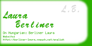 laura berliner business card